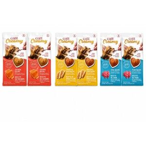 Catit Creamy Puree Cat Treat & Food Topper Variety Pack (30 pack)